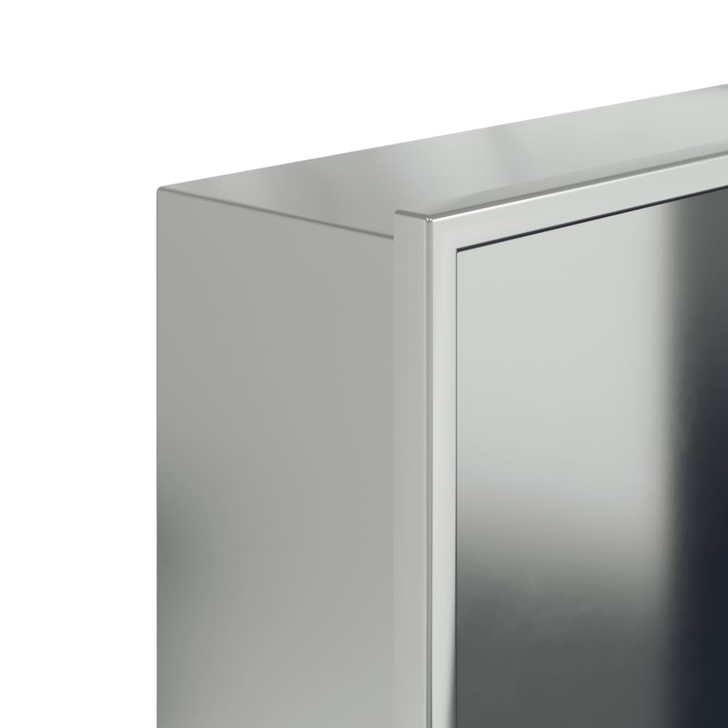 Douchenis 32x62x9 cm roestvrijstaal geborsteld zilverkleurig is nu te koop bij PeponiXL, paradijselijk wonen!