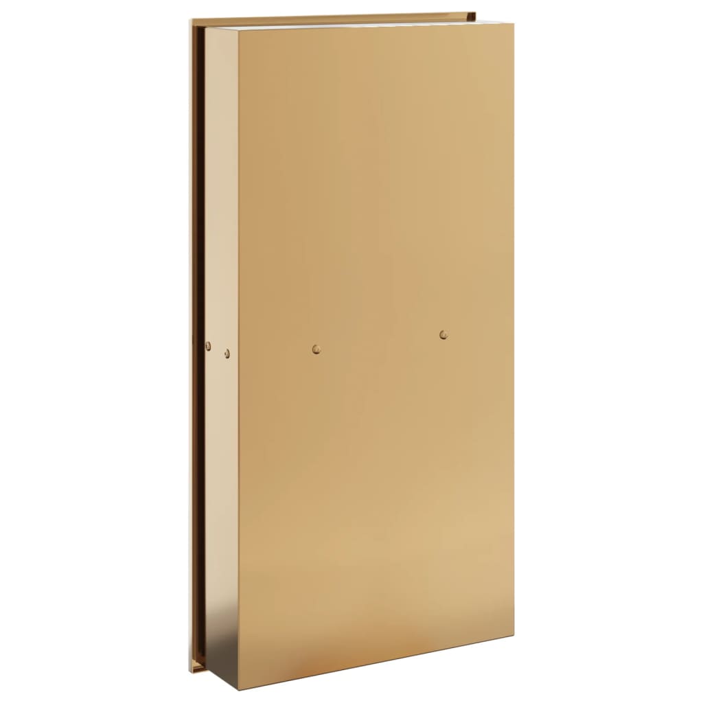 Douchenis 32x62x9 cm roestvrijstaal geborsteld goudkleurig is nu te koop bij PeponiXL, paradijselijk wonen!