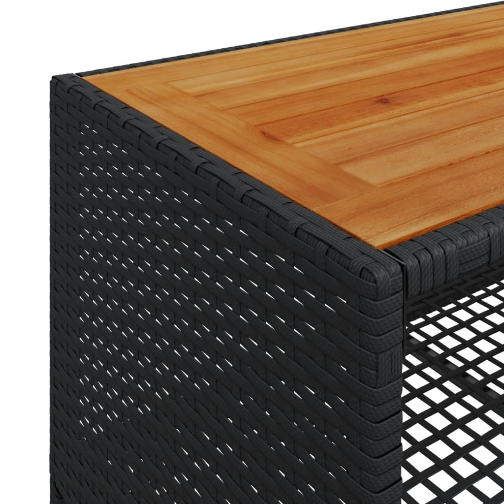 4-delige Loungeset met kussens poly rattan zwart is nu te koop bij PeponiXL, paradijselijk wonen!