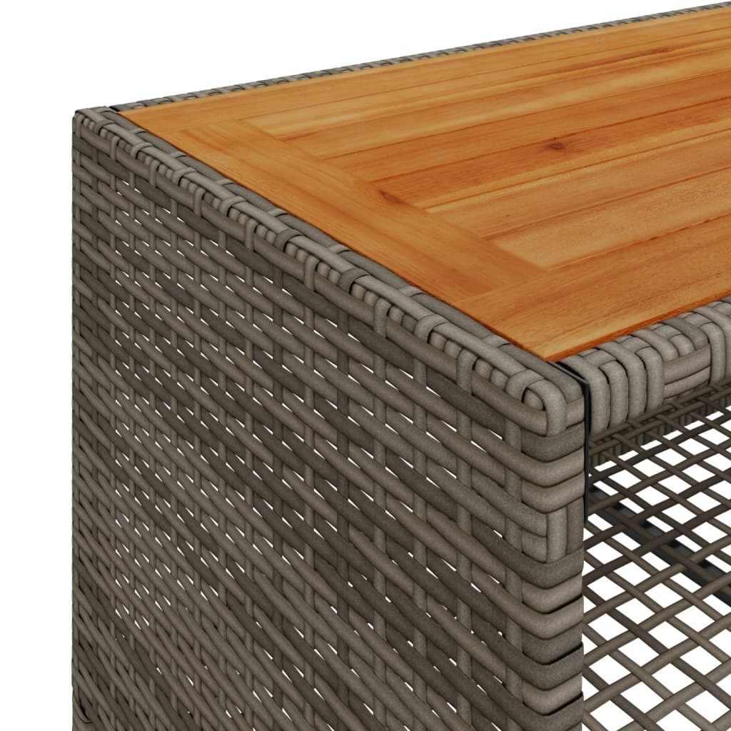 4-delige Loungeset met kussens poly rattan grijs is nu te koop bij PeponiXL, paradijselijk wonen!