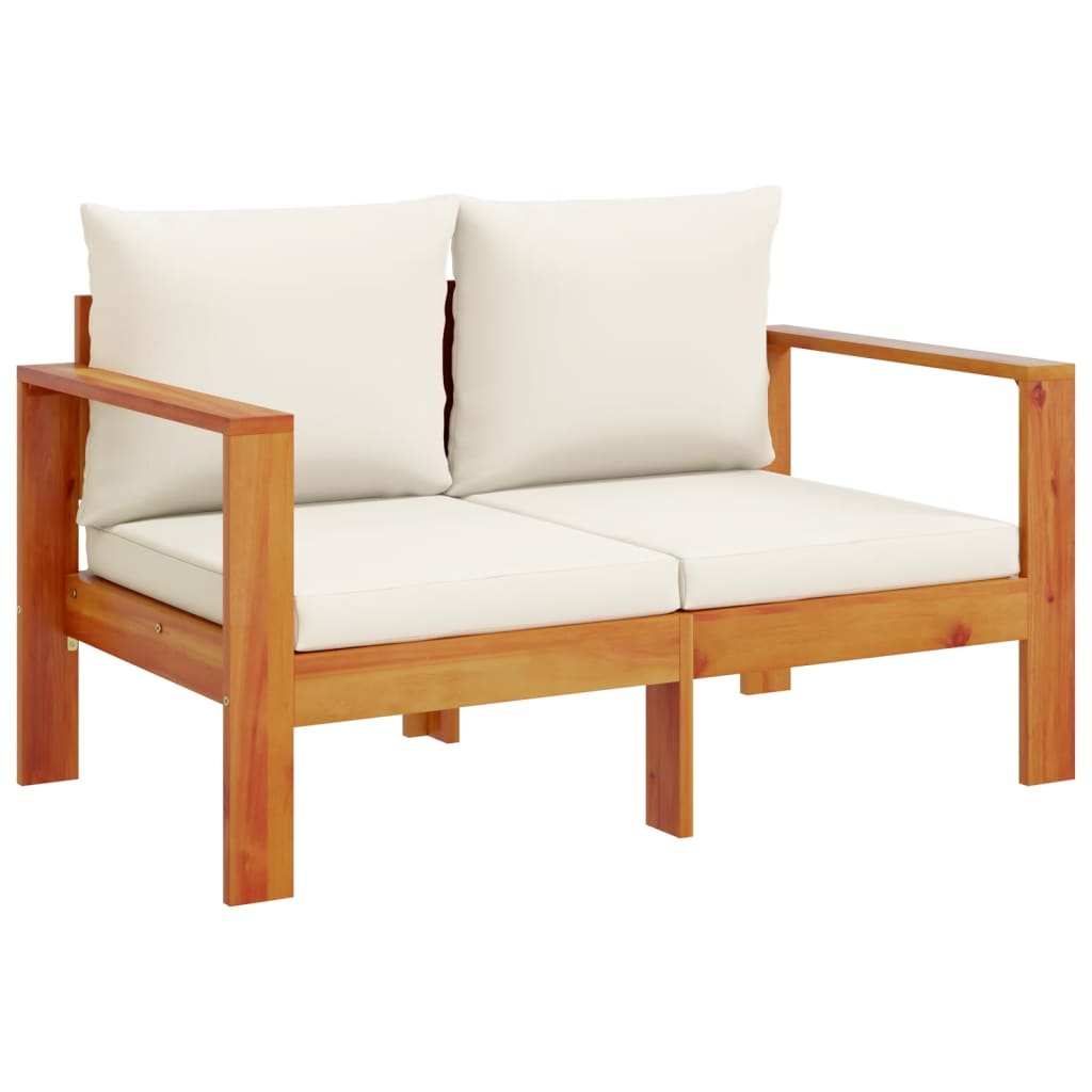 3-delige Loungeset met kussens massief acaciahout is nu te koop bij PeponiXL, paradijselijk wonen!
