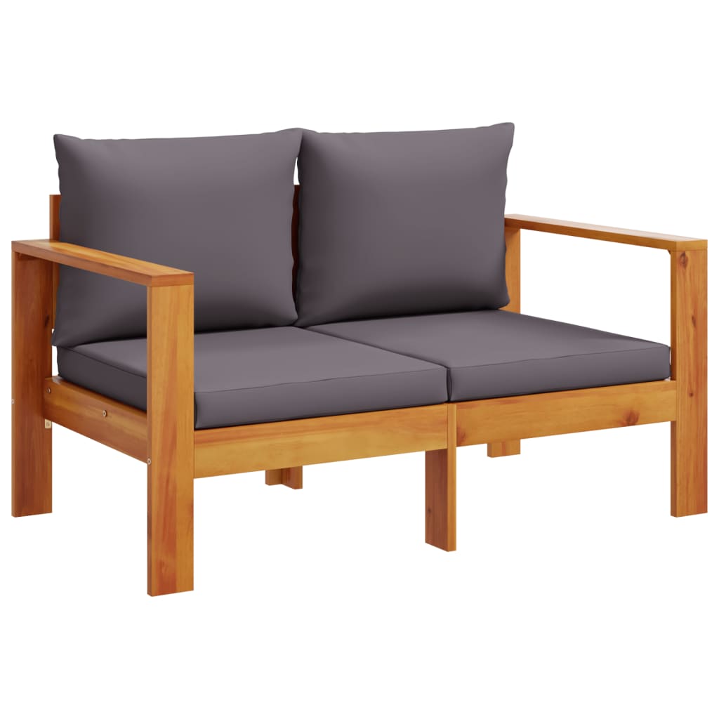 4-delige Loungeset met kussens massief acaciahout is nu te koop bij PeponiXL, paradijselijk wonen!