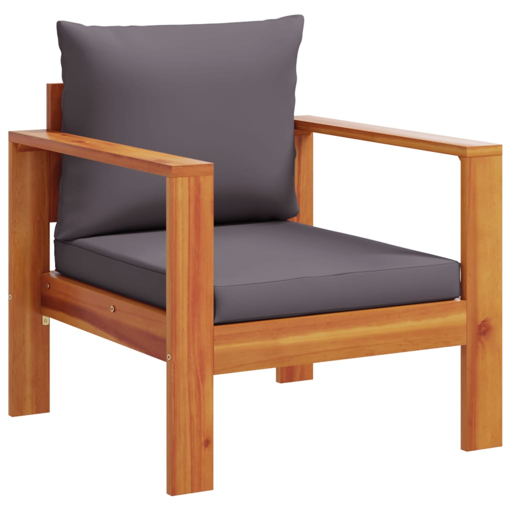 4-delige Loungeset met kussens massief acaciahout is nu te koop bij PeponiXL, paradijselijk wonen!