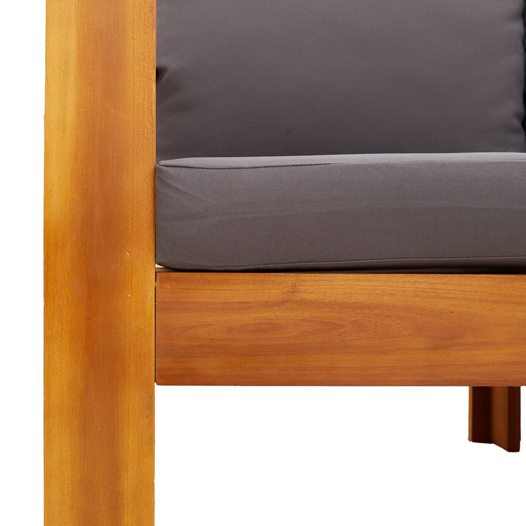 4-delige Loungeset met kussens massief acaciahout is nu te koop bij PeponiXL, paradijselijk wonen!