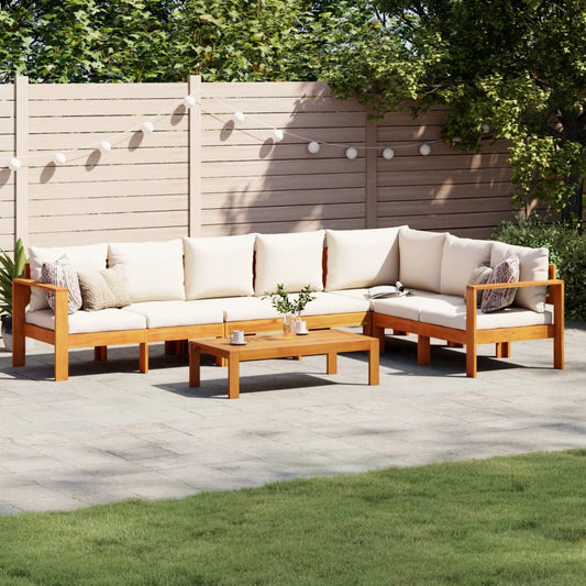 5-delige Loungeset met kussens massief acaciahout is nu te koop bij PeponiXL, paradijselijk wonen!