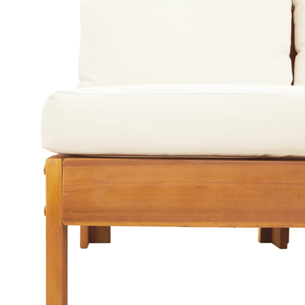 6-delige Loungeset met kussens massief acaciahout is nu te koop bij PeponiXL, paradijselijk wonen!