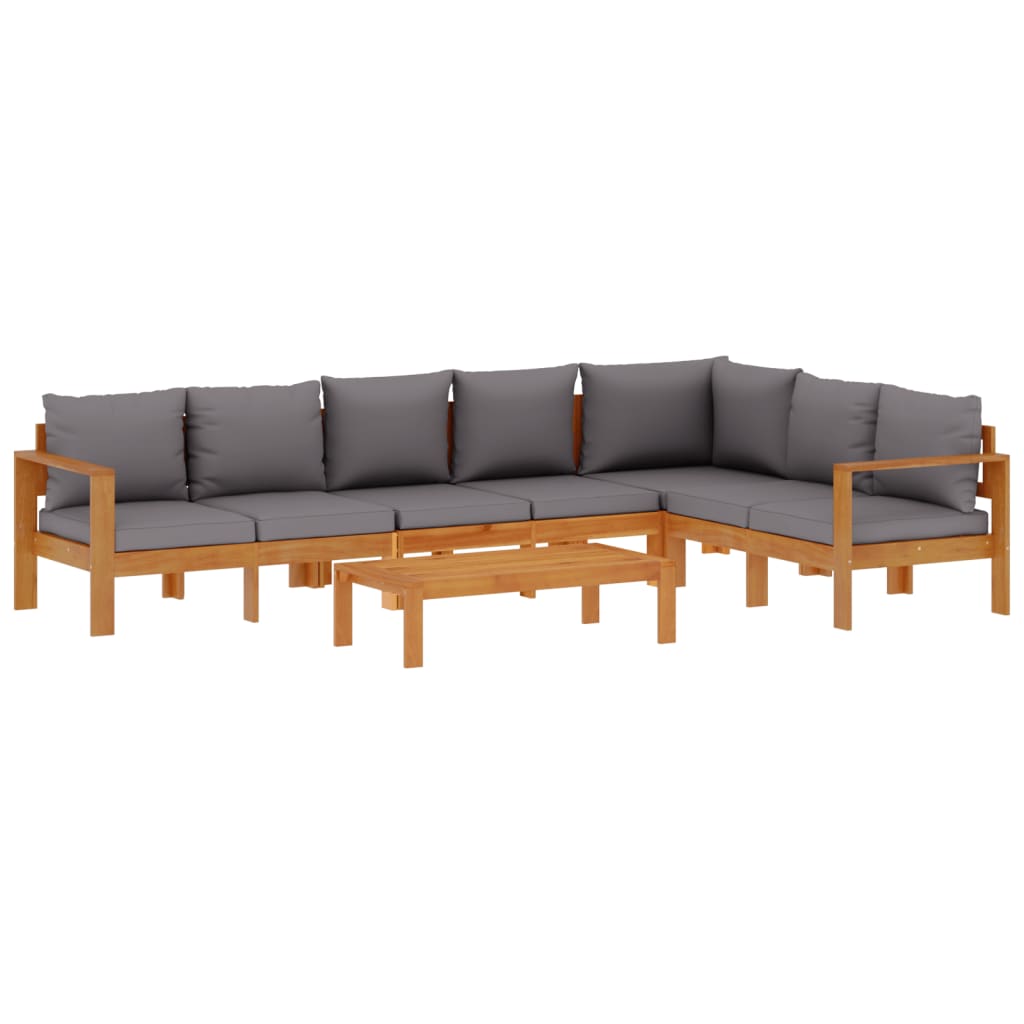 5-delige Loungeset met kussens massief acaciahout is nu te koop bij PeponiXL, paradijselijk wonen!