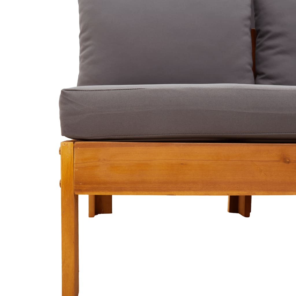 5-delige Loungeset met kussens massief acaciahout is nu te koop bij PeponiXL, paradijselijk wonen!
