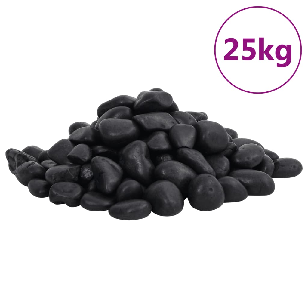 Kiezelstenen gepolijst 2-5 cm 25 kg zwart is nu te koop bij PeponiXL, paradijselijk wonen!