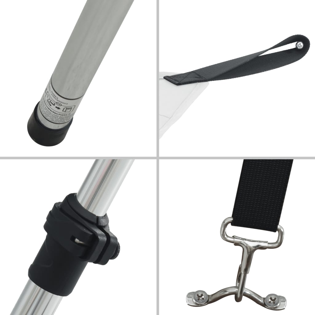 Schaduwdoekset T-top 174x205x(115-194) cm wit is nu te koop bij PeponiXL, paradijselijk wonen!