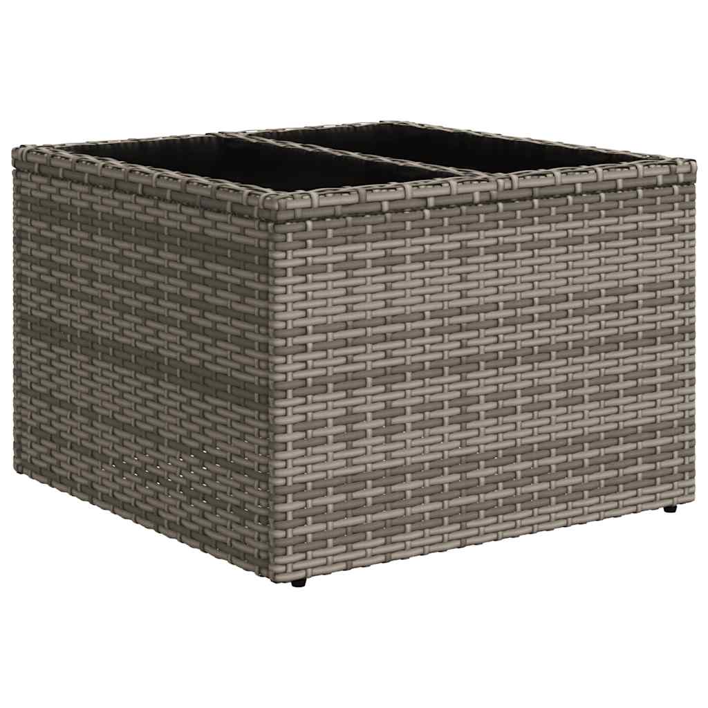 9-delige tuinbankset met kussens, grijs polyrotan is nu te koop bij PeponiXL, paradijselijk wonen!