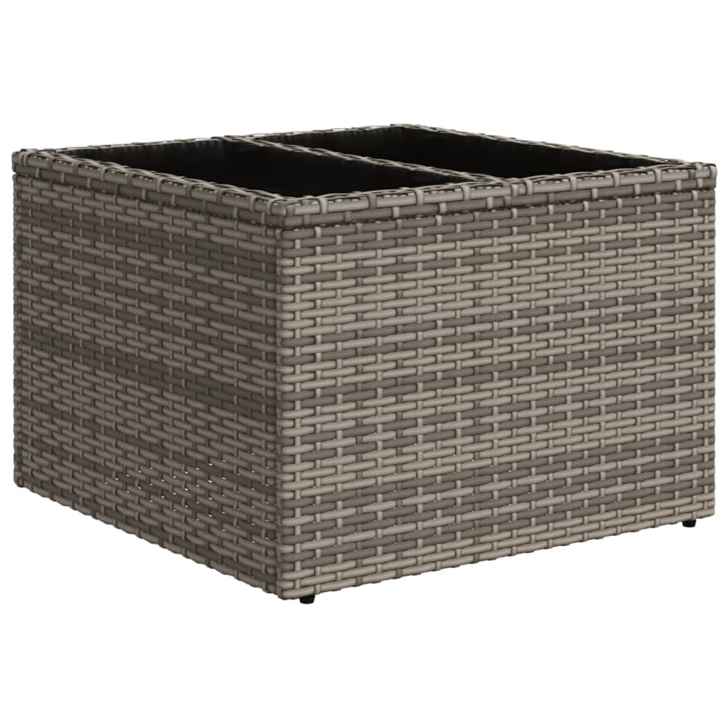 9-delige tuinbankset met kussens, grijs polyrotan is nu te koop bij PeponiXL, paradijselijk wonen!