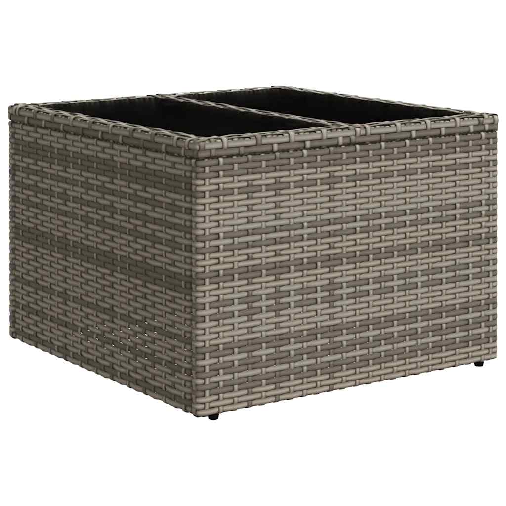 6-delige tuinbankset met kussens, grijs polyrotan is nu te koop bij PeponiXL, paradijselijk wonen!
