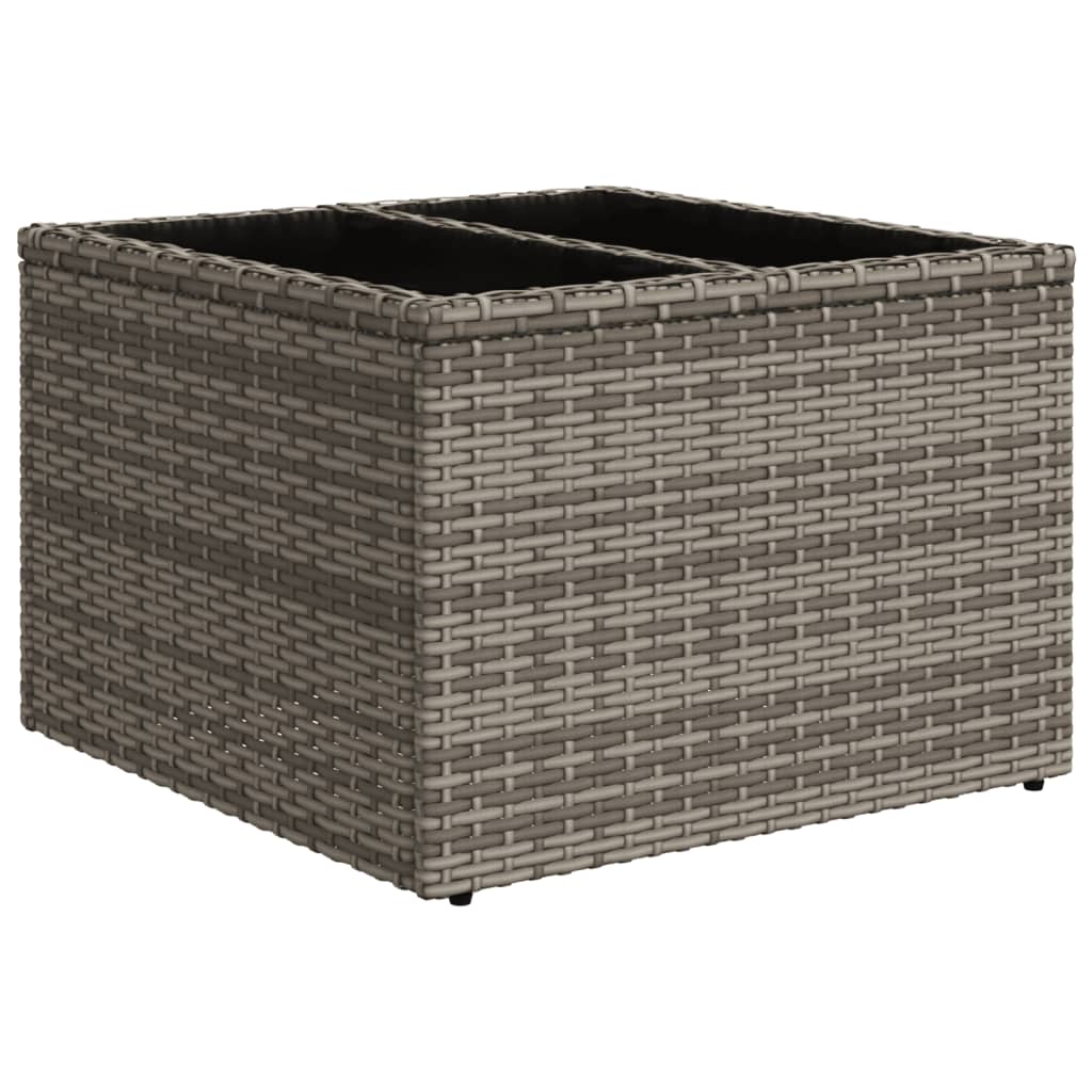 9-delige Loungeset met kussens poly rattan grijs is nu te koop bij PeponiXL, paradijselijk wonen!