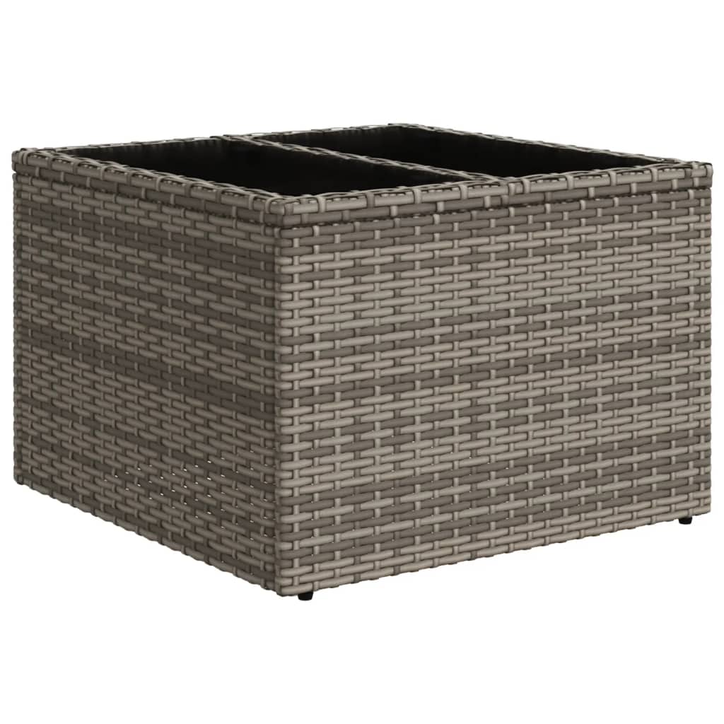 9-delige Loungeset met kussens poly rattan grijs is nu te koop bij PeponiXL, paradijselijk wonen!