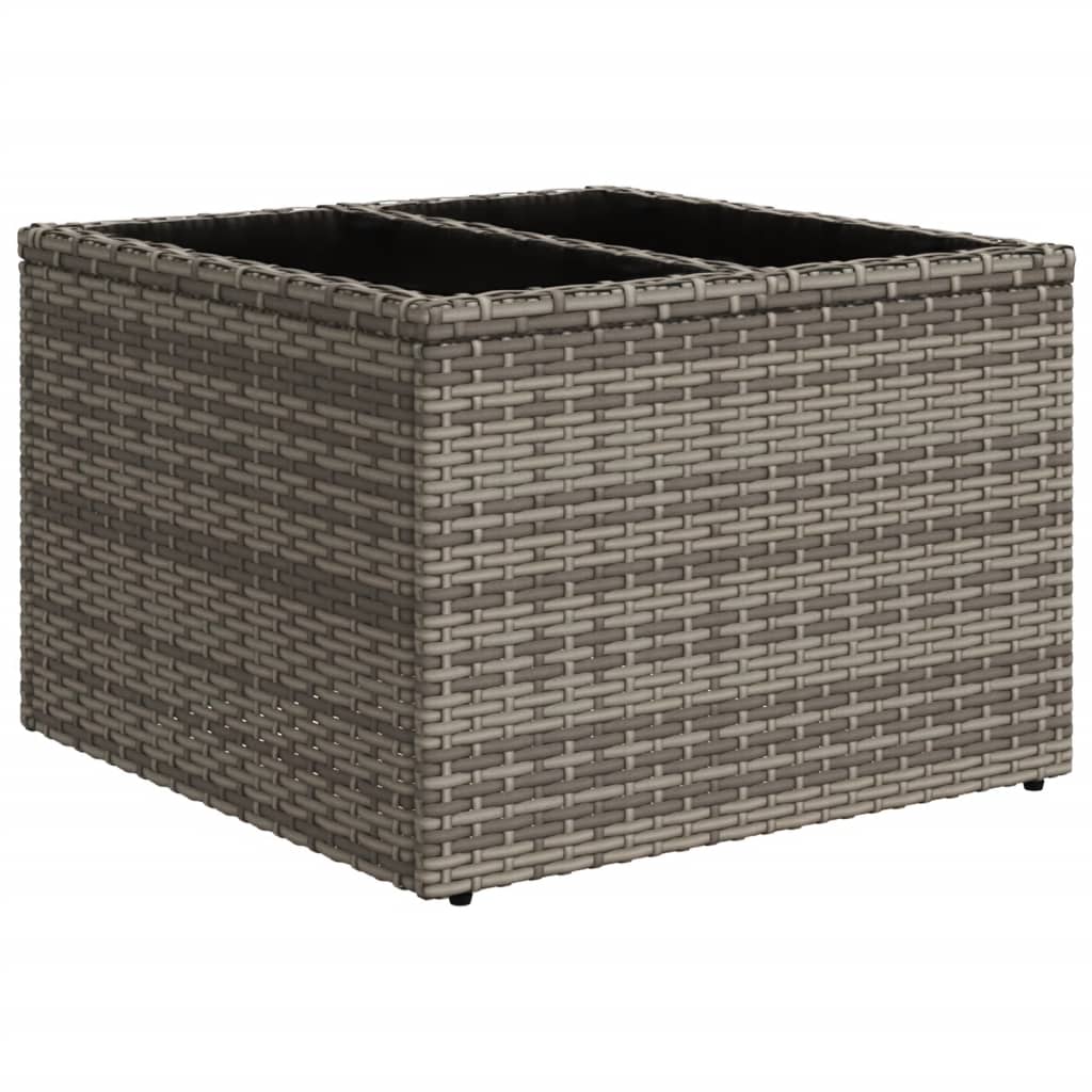 7-delige Loungeset met kussens poly rattan grijs is nu te koop bij PeponiXL, paradijselijk wonen!