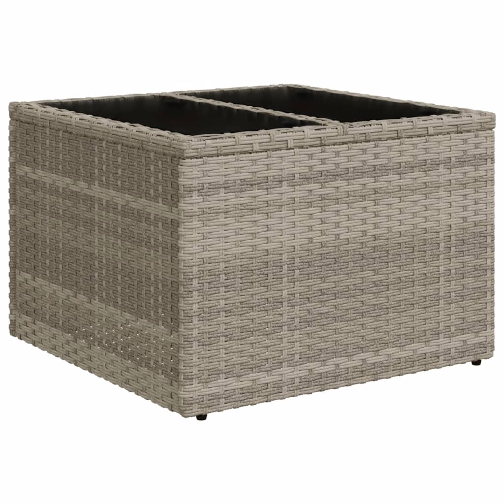 7-delige tuinbankset met kussens, grijs polyrotan is nu te koop bij PeponiXL, paradijselijk wonen!