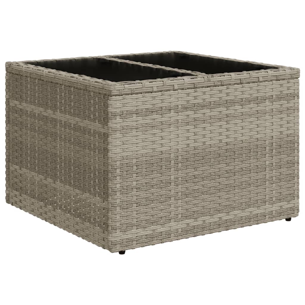 9-delige Loungeset met kussens poly rattan lichtgrijs is nu te koop bij PeponiXL, paradijselijk wonen!