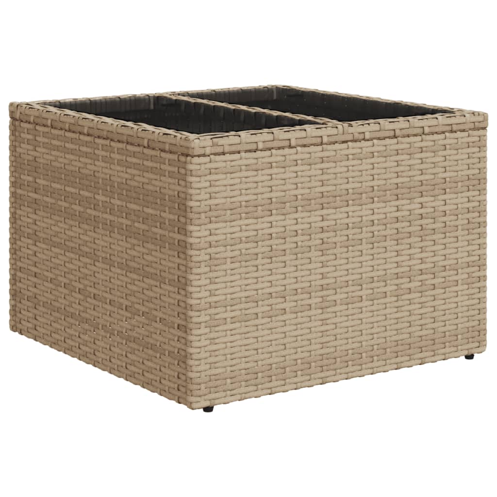 10-delige Loungeset met kussens poly rattan beige is nu te koop bij PeponiXL, paradijselijk wonen!