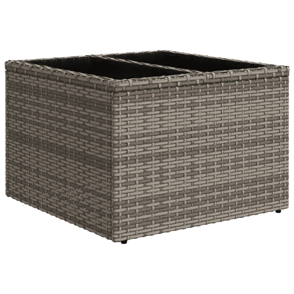 11-delige tuinbankset met kussens, grijs polyrotan is nu te koop bij PeponiXL, paradijselijk wonen!