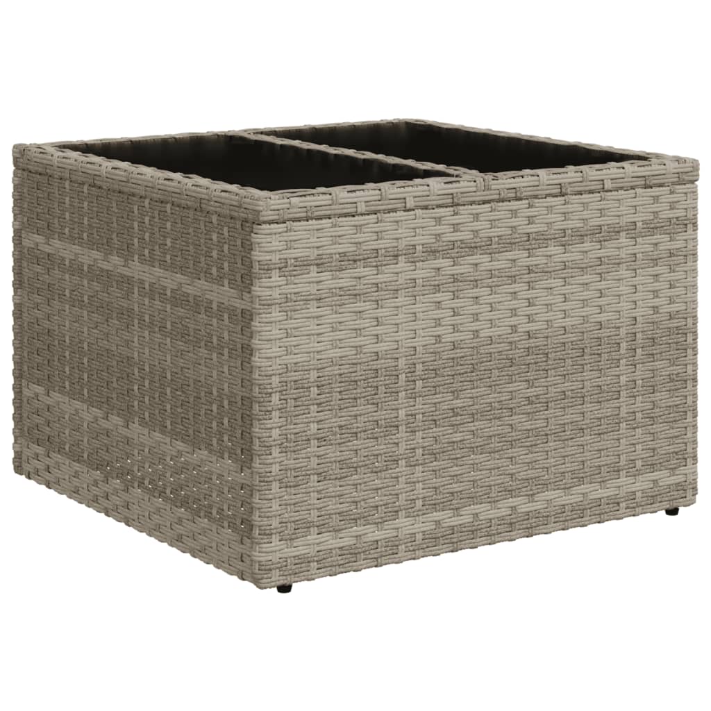 11-delige tuinbankset met kussens, grijs polyrotan is nu te koop bij PeponiXL, paradijselijk wonen!