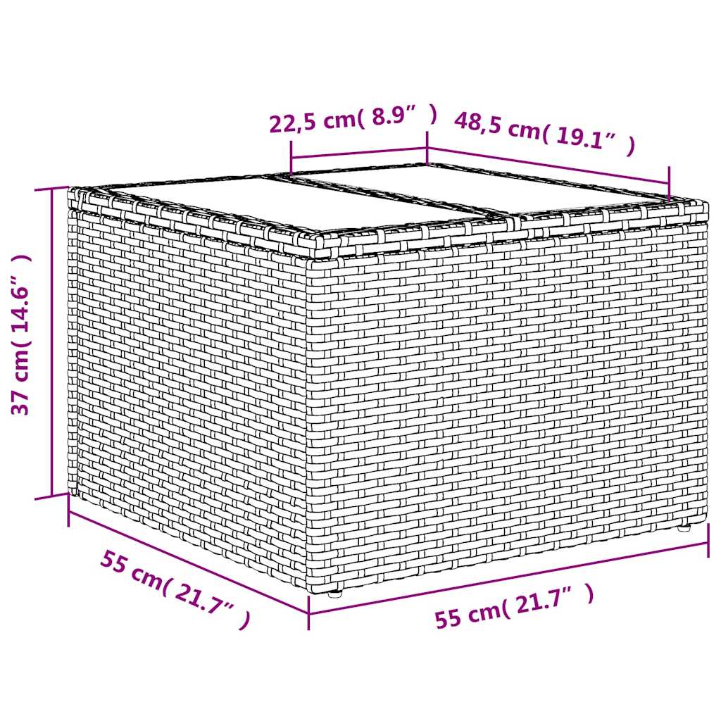 8-delige tuinbankset met kussens, zwart polyrotan is nu te koop bij PeponiXL, paradijselijk wonen!