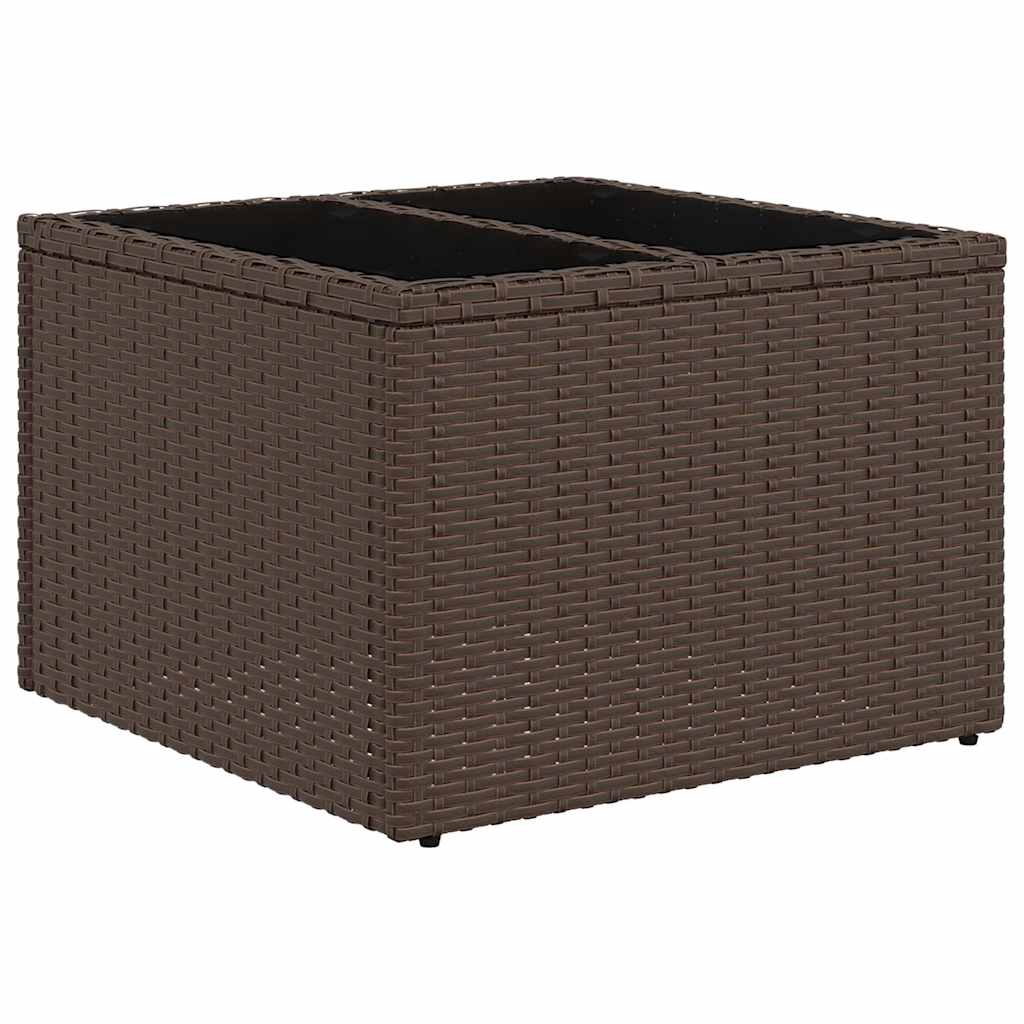 9-delige tuinbankset met kussens, bruin polyrotan is nu te koop bij PeponiXL, paradijselijk wonen!