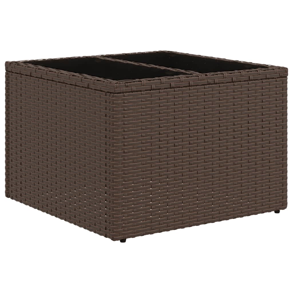 5-delige tuinbankset met kussens, bruin polyrotan is nu te koop bij PeponiXL, paradijselijk wonen!