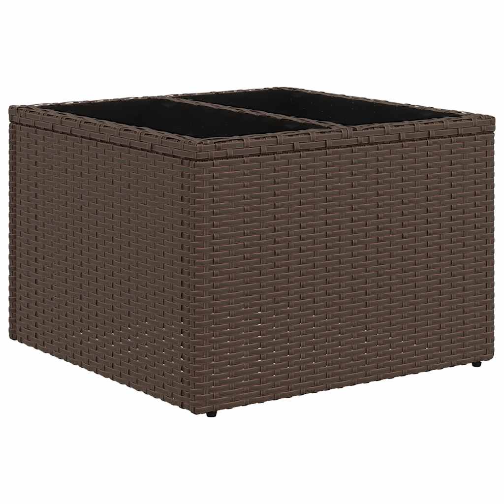 6-delige tuinbankset met kussens, bruin polyrotan is nu te koop bij PeponiXL, paradijselijk wonen!