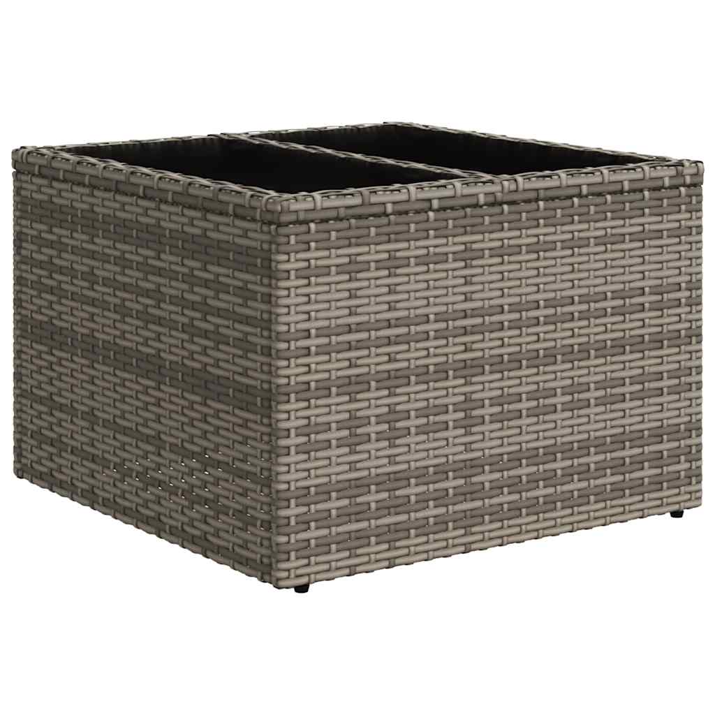9-delige tuinbankset met kussens, grijs polyrotan is nu te koop bij PeponiXL, paradijselijk wonen!