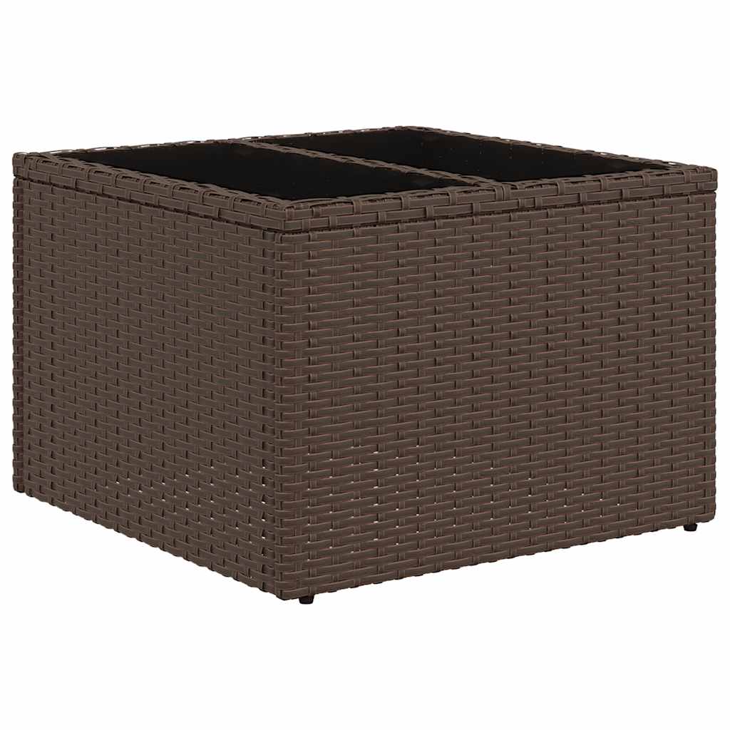 11-delige tuinbankset met kussens, bruin polyrotan is nu te koop bij PeponiXL, paradijselijk wonen!