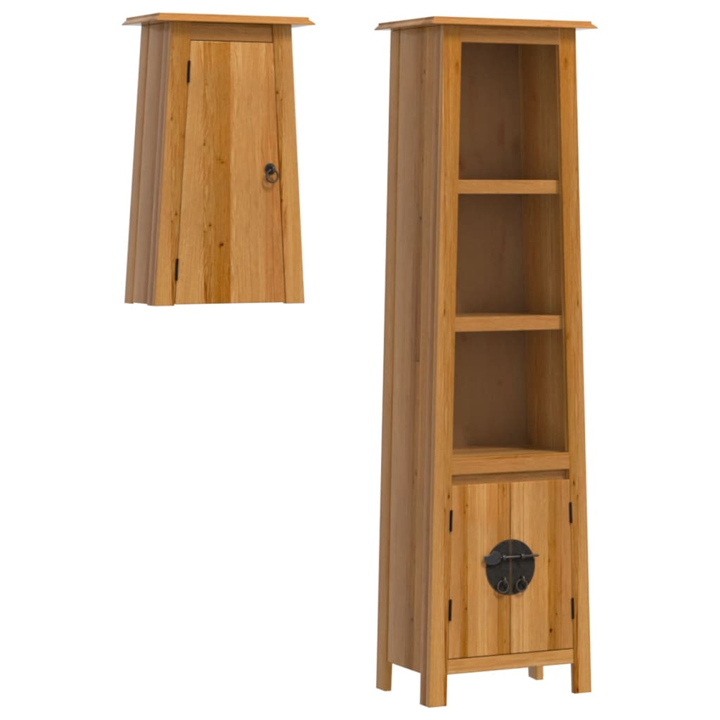 2-delige Badkamermeubelset massief grenenhout is nu te koop bij PeponiXL, paradijselijk wonen!