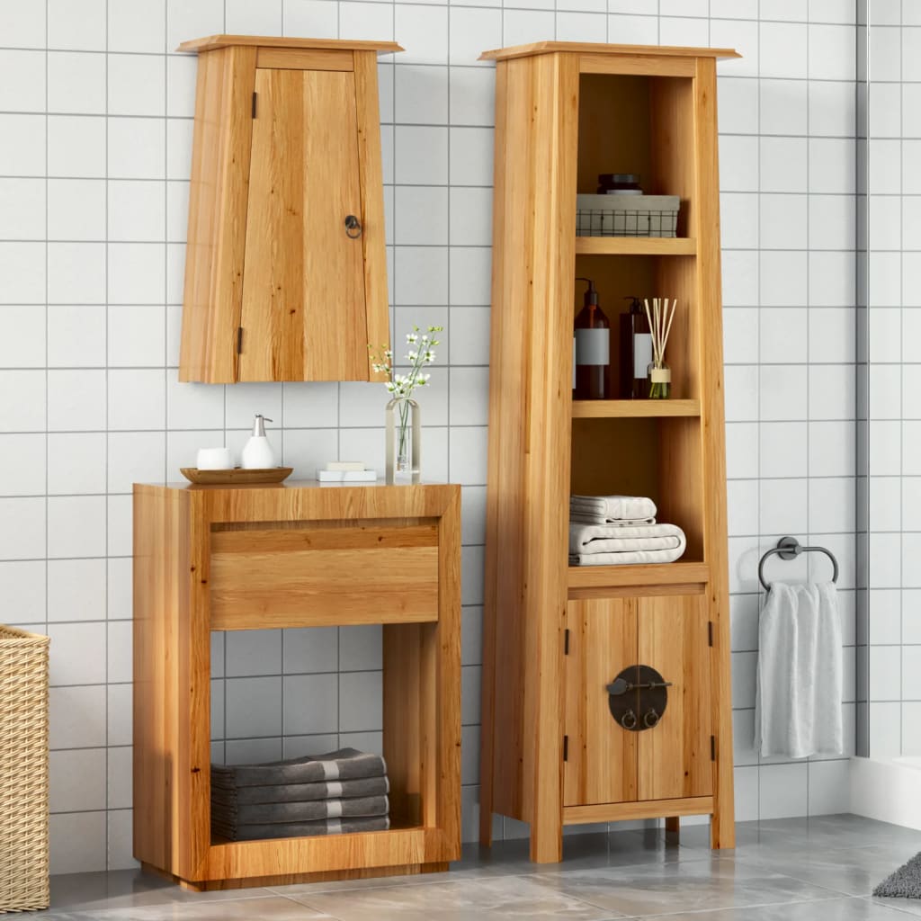 2-delige Badkamermeubelset massief grenenhout is nu te koop bij PeponiXL, paradijselijk wonen!
