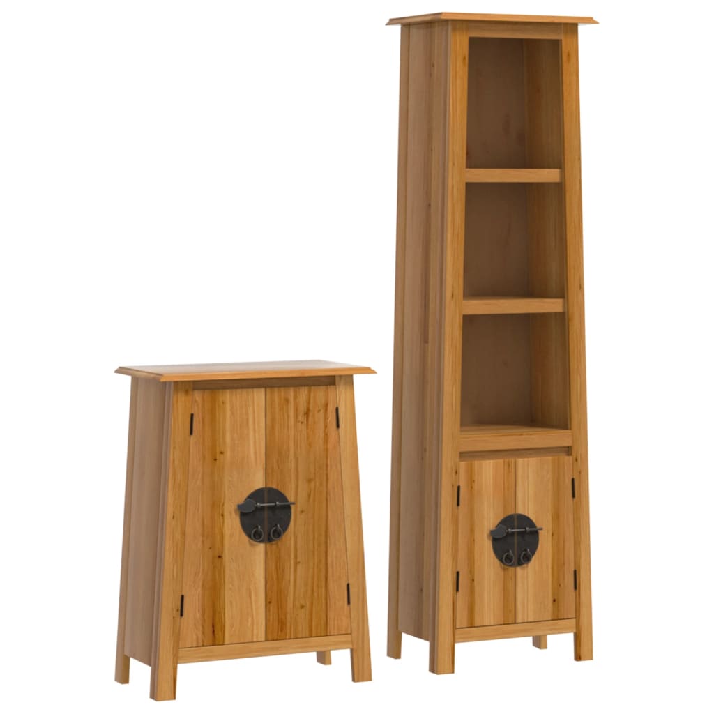 2-delige Badkamermeubelset massief grenenhout is nu te koop bij PeponiXL, paradijselijk wonen!