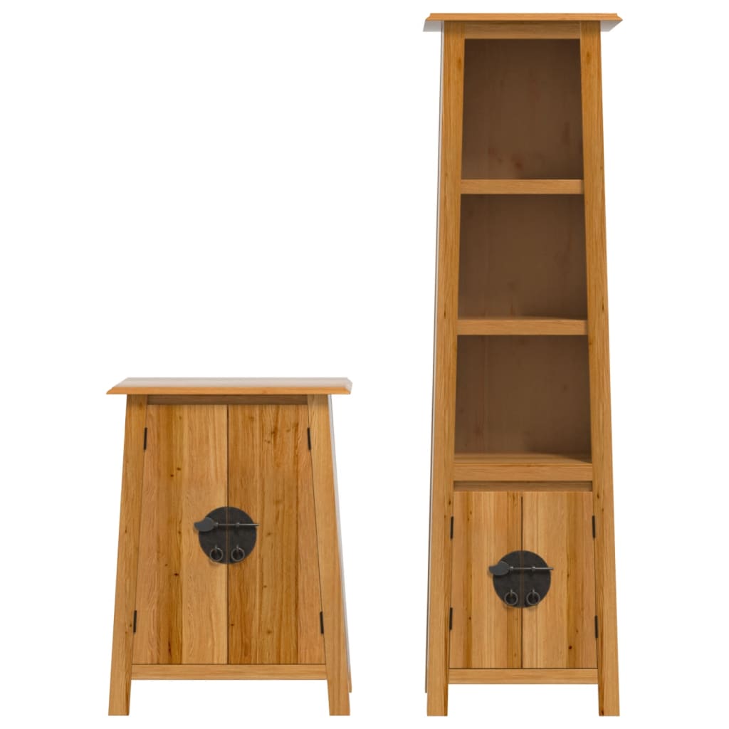 2-delige Badkamermeubelset massief grenenhout is nu te koop bij PeponiXL, paradijselijk wonen!