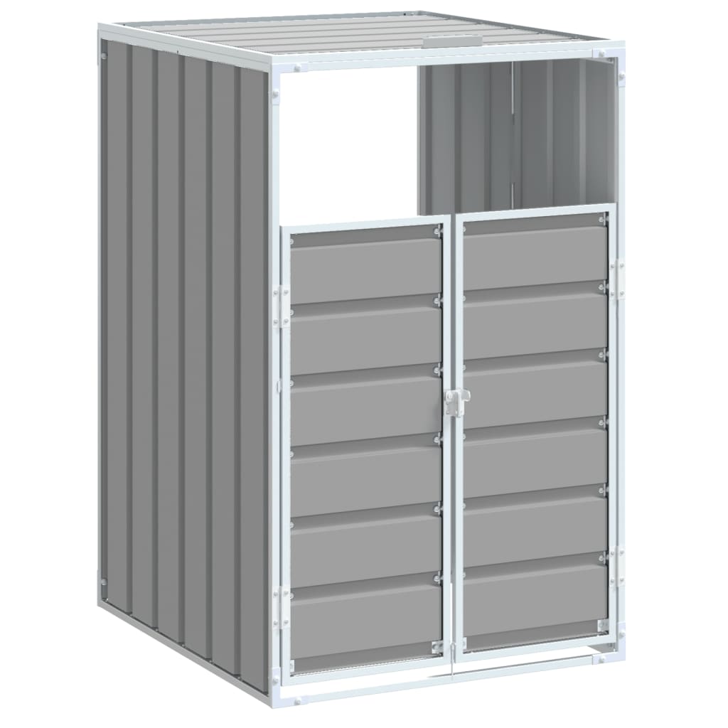 Containerberging voor 1 container 72x81x115 cm staal grijs is nu te koop bij PeponiXL, paradijselijk wonen!