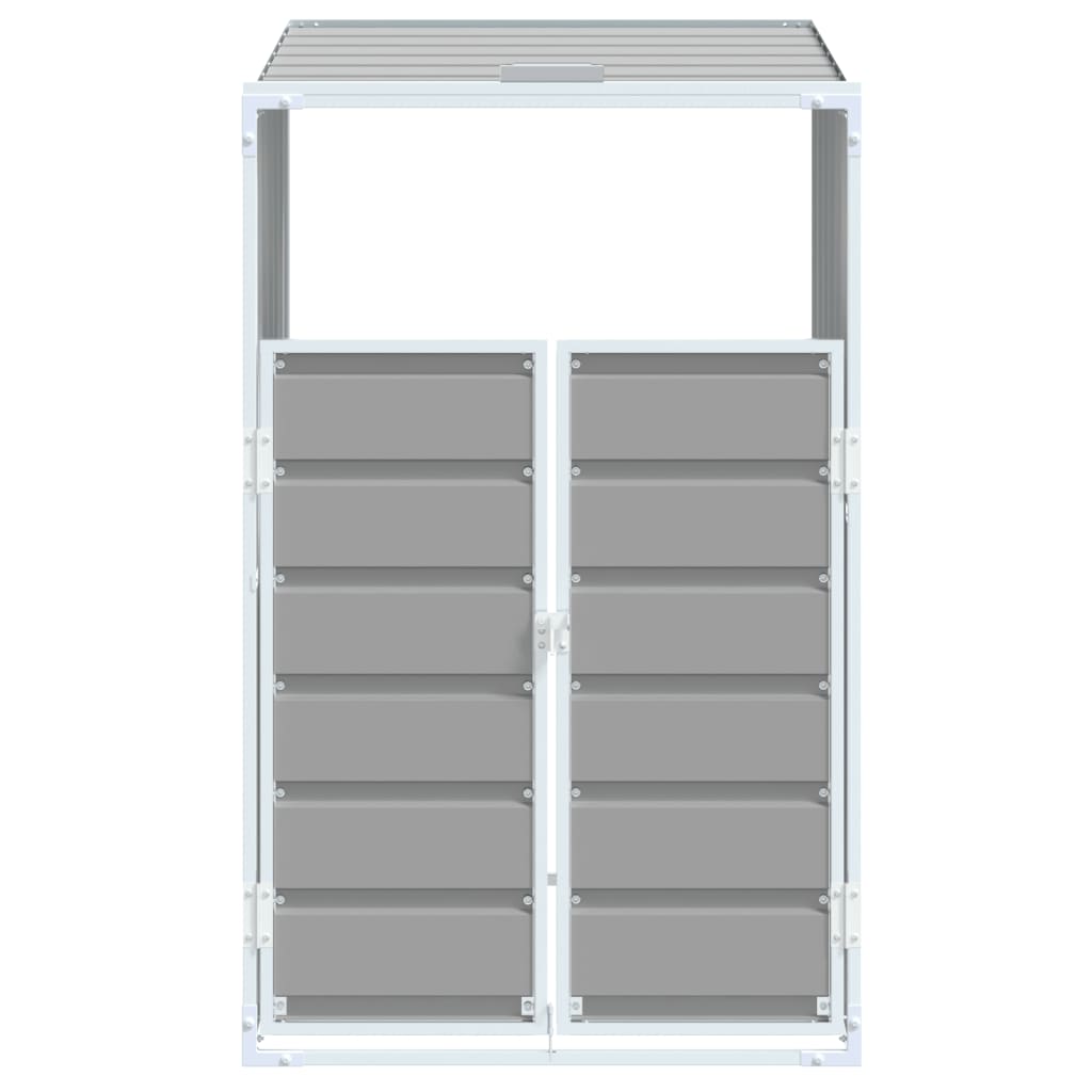 Containerberging voor 1 container 72x81x115 cm staal grijs is nu te koop bij PeponiXL, paradijselijk wonen!
