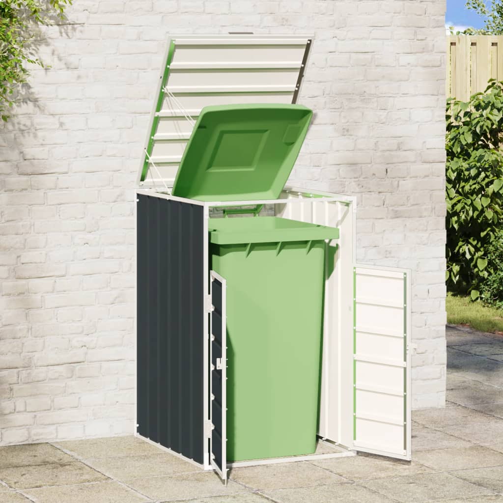Containerberging voor 1 container 72x81x115 cm staal antraciet is nu te koop bij PeponiXL, paradijselijk wonen!
