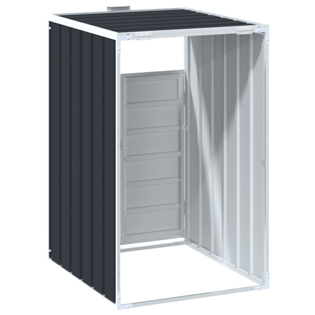 Containerberging voor 1 container 72x81x115 cm staal antraciet is nu te koop bij PeponiXL, paradijselijk wonen!