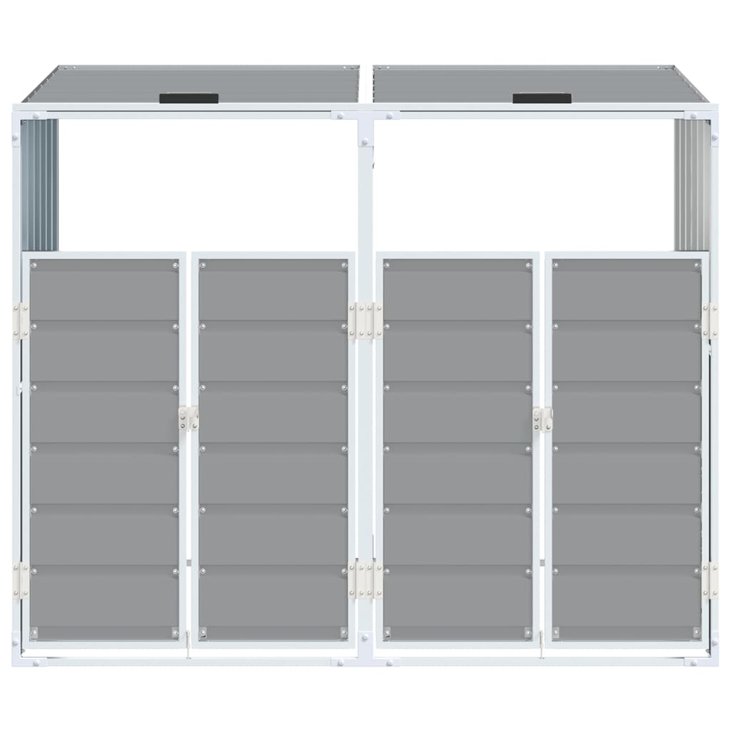 Containerberging voor 2 containers 144x81x113 cm staal grijs is nu te koop bij PeponiXL, paradijselijk wonen!
