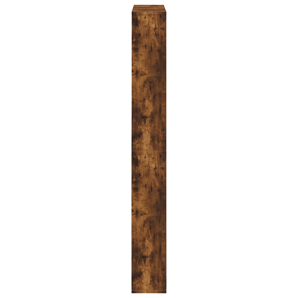 Schoenenkast met spiegel 4-laags 63x17x134 cm gerookt eiken