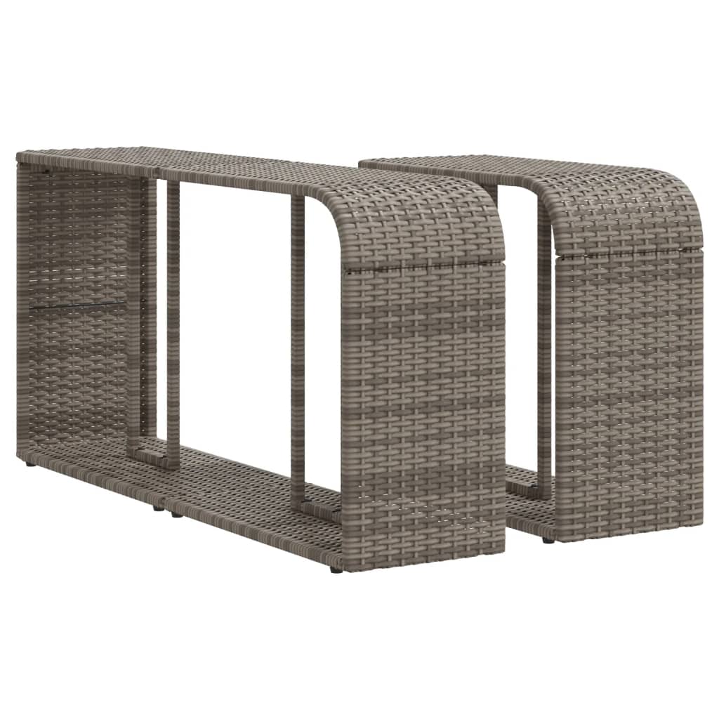 11-delige Loungeset met kussens poly rattan grijs is nu te koop bij PeponiXL, paradijselijk wonen!