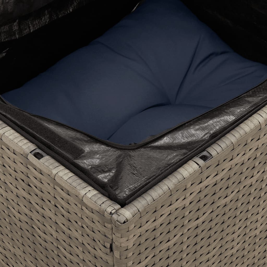 11-delige Loungeset met kussens poly rattan grijs is nu te koop bij PeponiXL, paradijselijk wonen!
