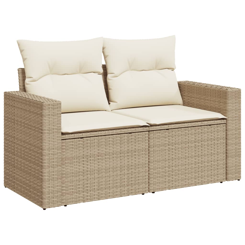 11-delige Tuinset met kussens poly rattan beige is nu te koop bij PeponiXL, paradijselijk wonen!
