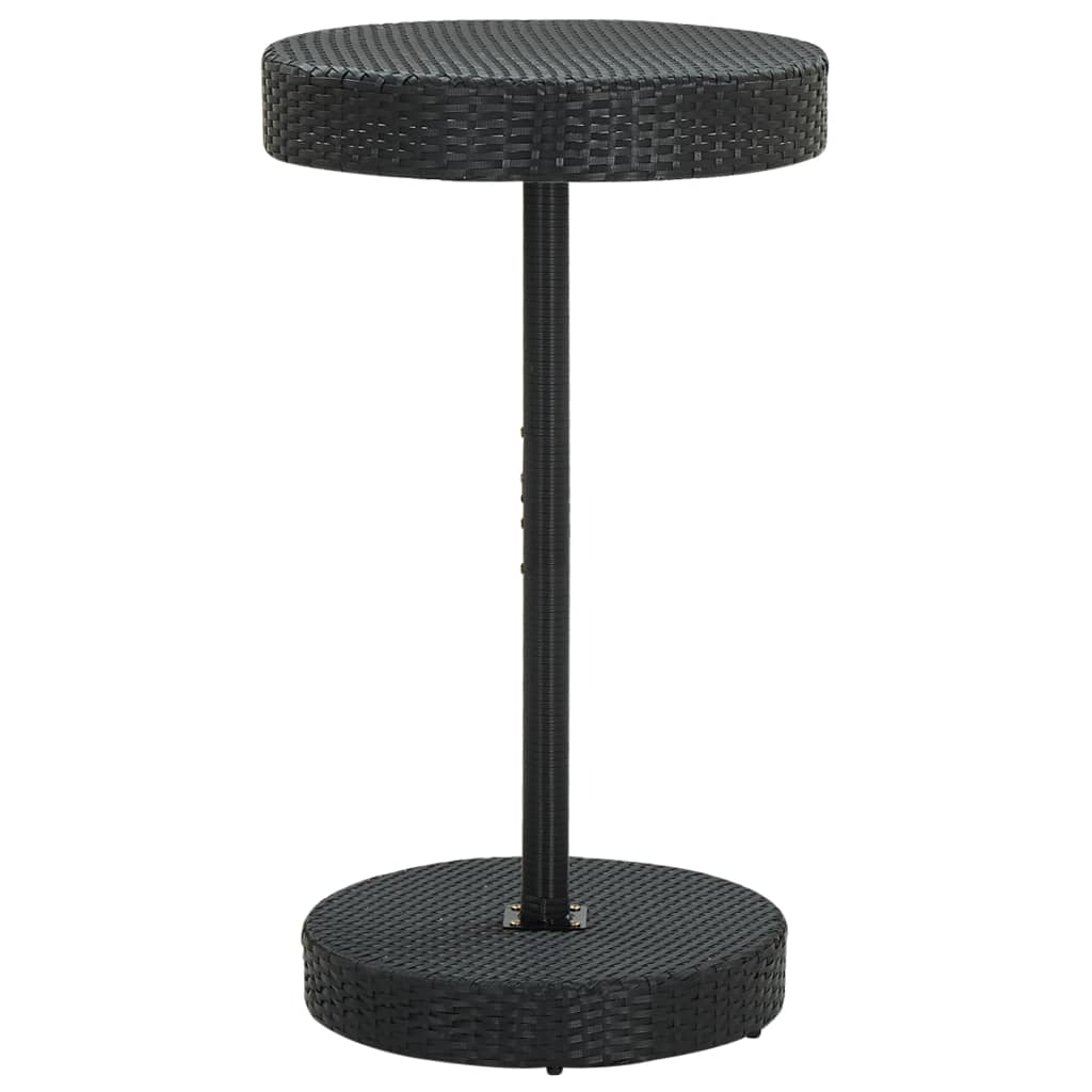 3-delige Tuinbarset met kussens poly rattan zwart is nu te koop bij PeponiXL, paradijselijk wonen!