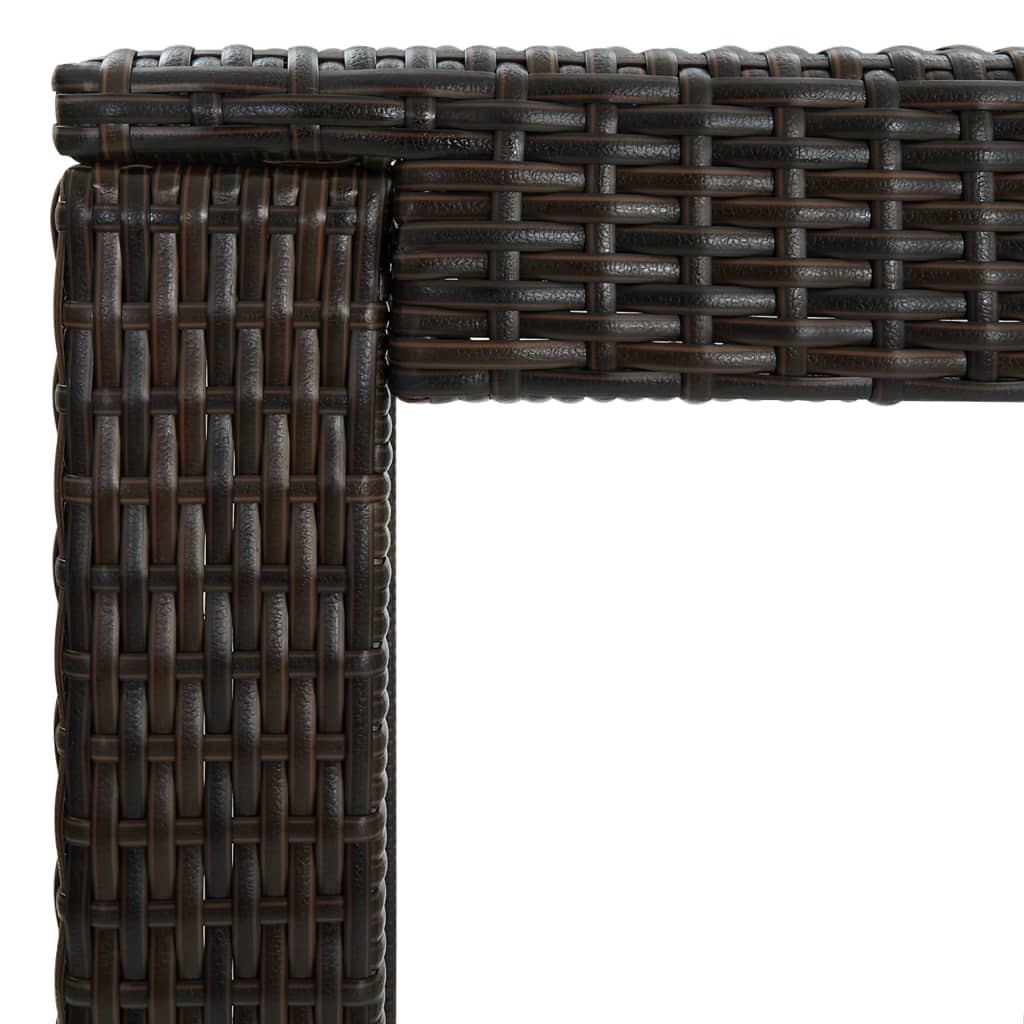 3-delige Tuinbarset met kussens poly rattan bruin is nu te koop bij PeponiXL, paradijselijk wonen!