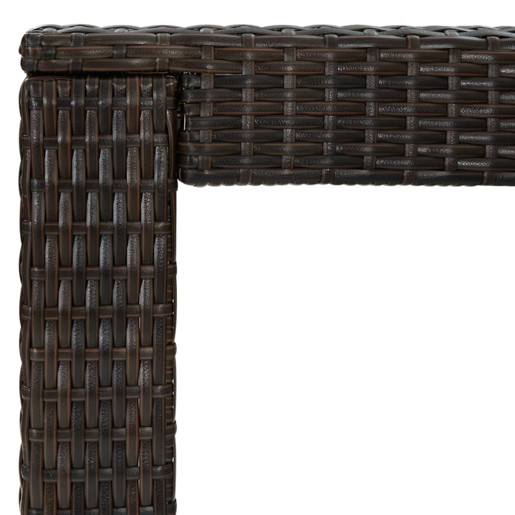 5-delige Tuinbarset met kussens poly rattan bruin is nu te koop bij PeponiXL, paradijselijk wonen!