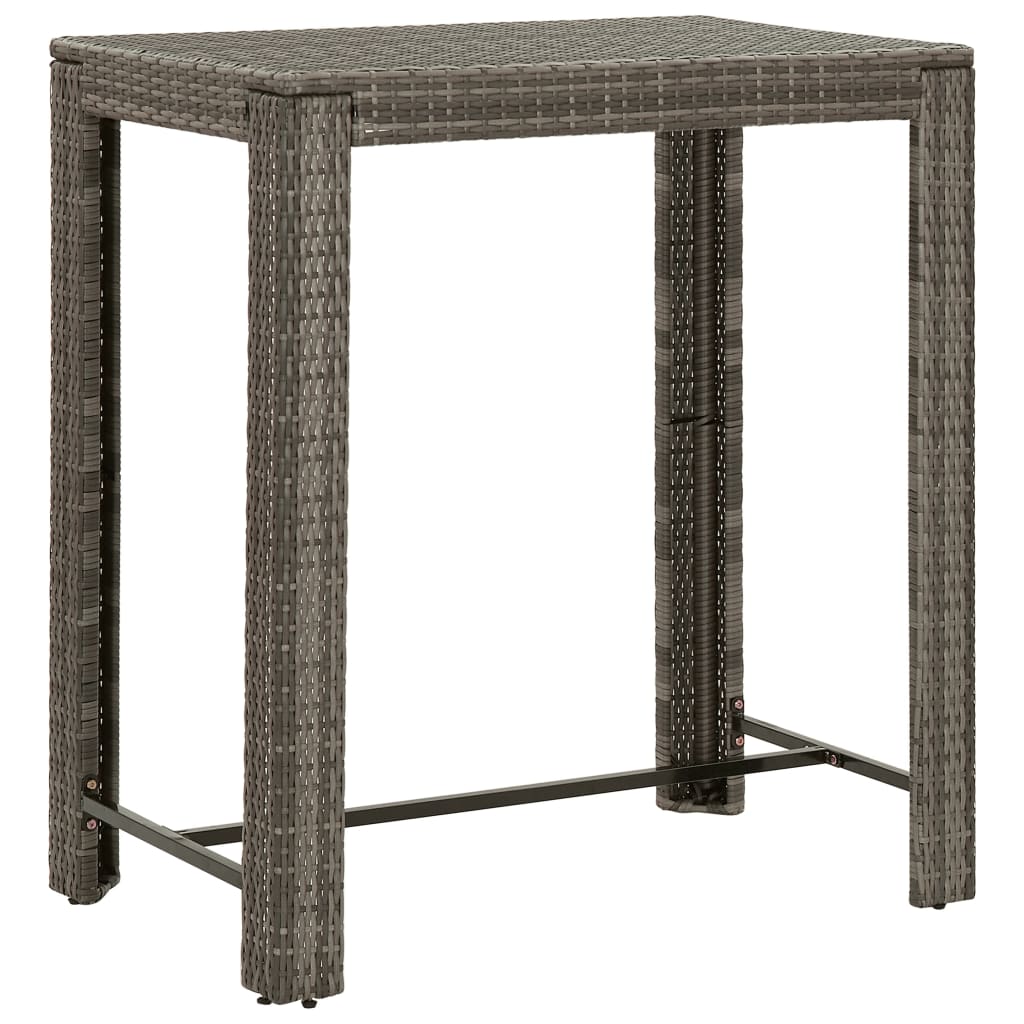 5-delige Tuinbarset met kussens poly rattan grijs is nu te koop bij PeponiXL, paradijselijk wonen!