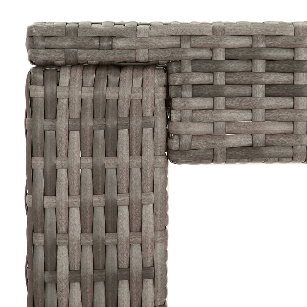 5-delige Tuinbarset met kussens poly rattan grijs is nu te koop bij PeponiXL, paradijselijk wonen!