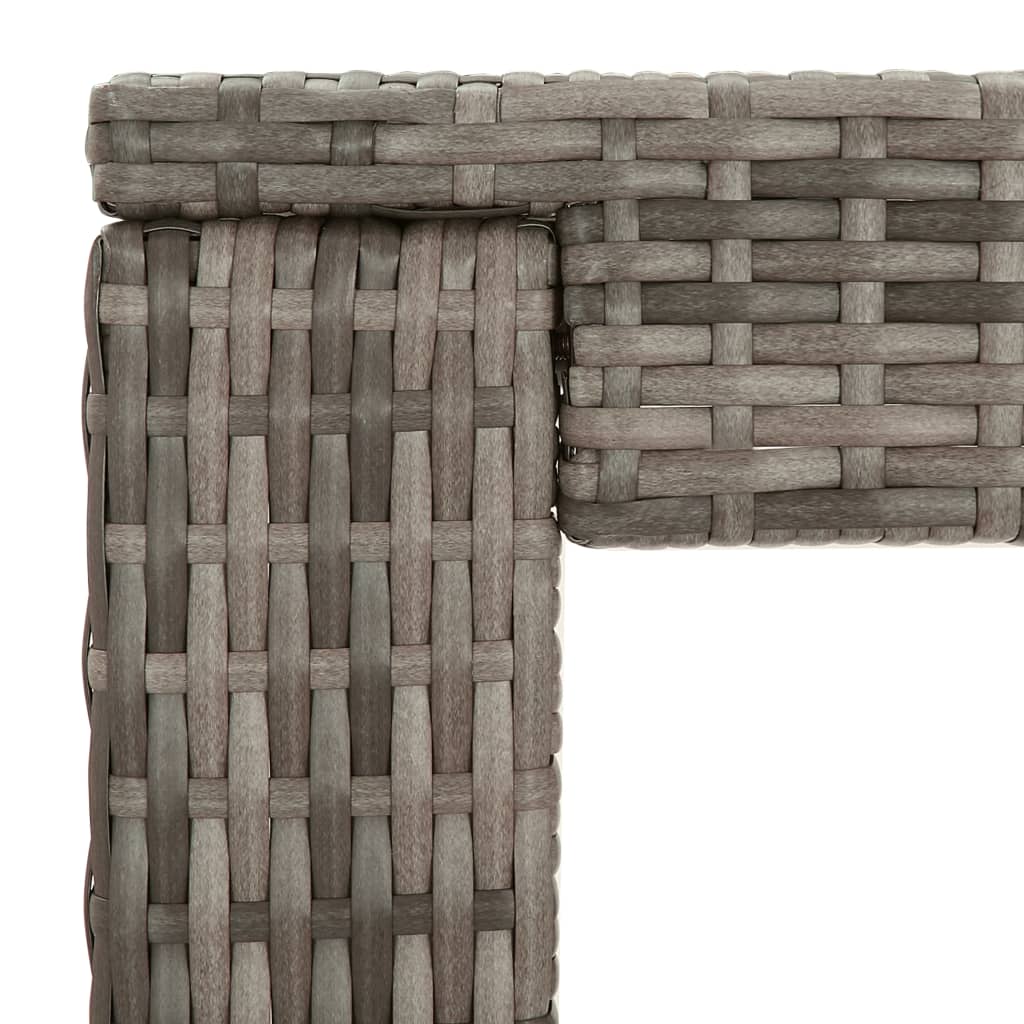 7-delige Tuinbarset met kussens poly rattan grijs is nu te koop bij PeponiXL, paradijselijk wonen!